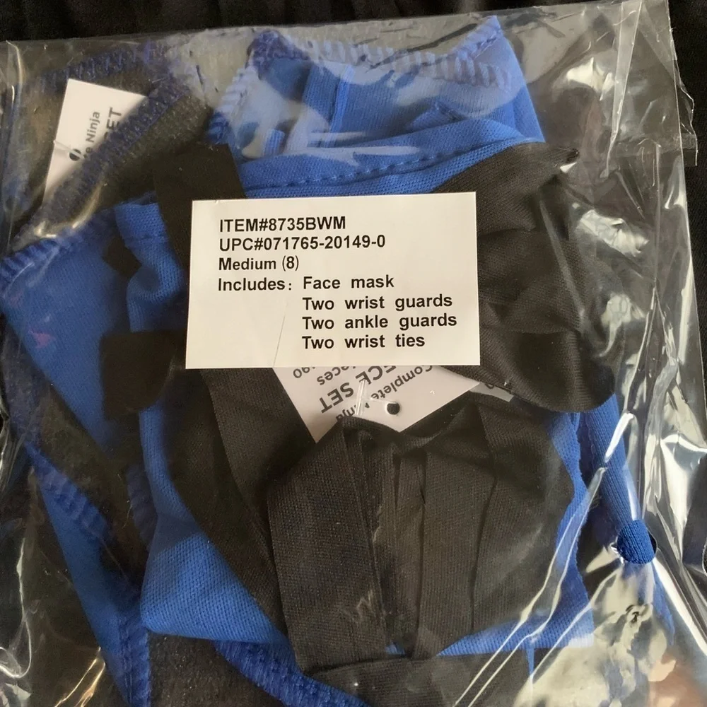New Boy’s Blue Ninja Costume size‎ Medium 8